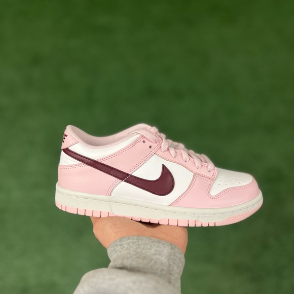 nike dunk low pink foam red white